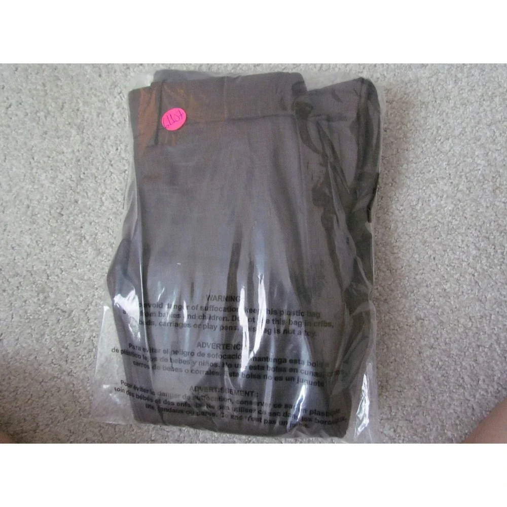 Perry Ellis Portfolio Dress Pants 40x32 Brown Pleated Wide Leg Trousers